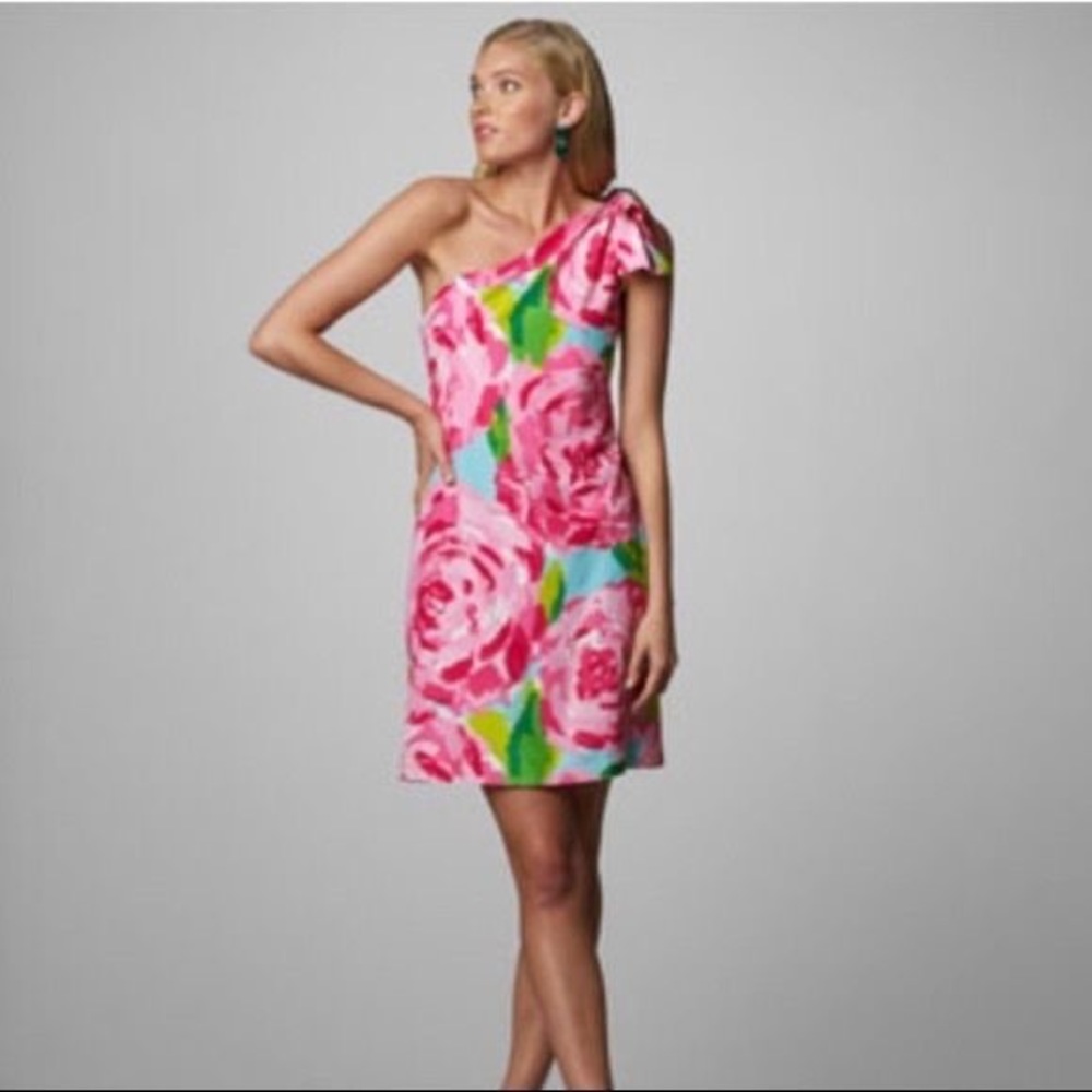 Lilly Pulitzer Dress Hotty Pink First Impression